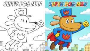 43 Dog Man Coloring pages: Free Printable PDFs