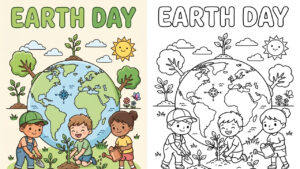 Earth Day Coloring Pages (27 Free Printable PDFs )