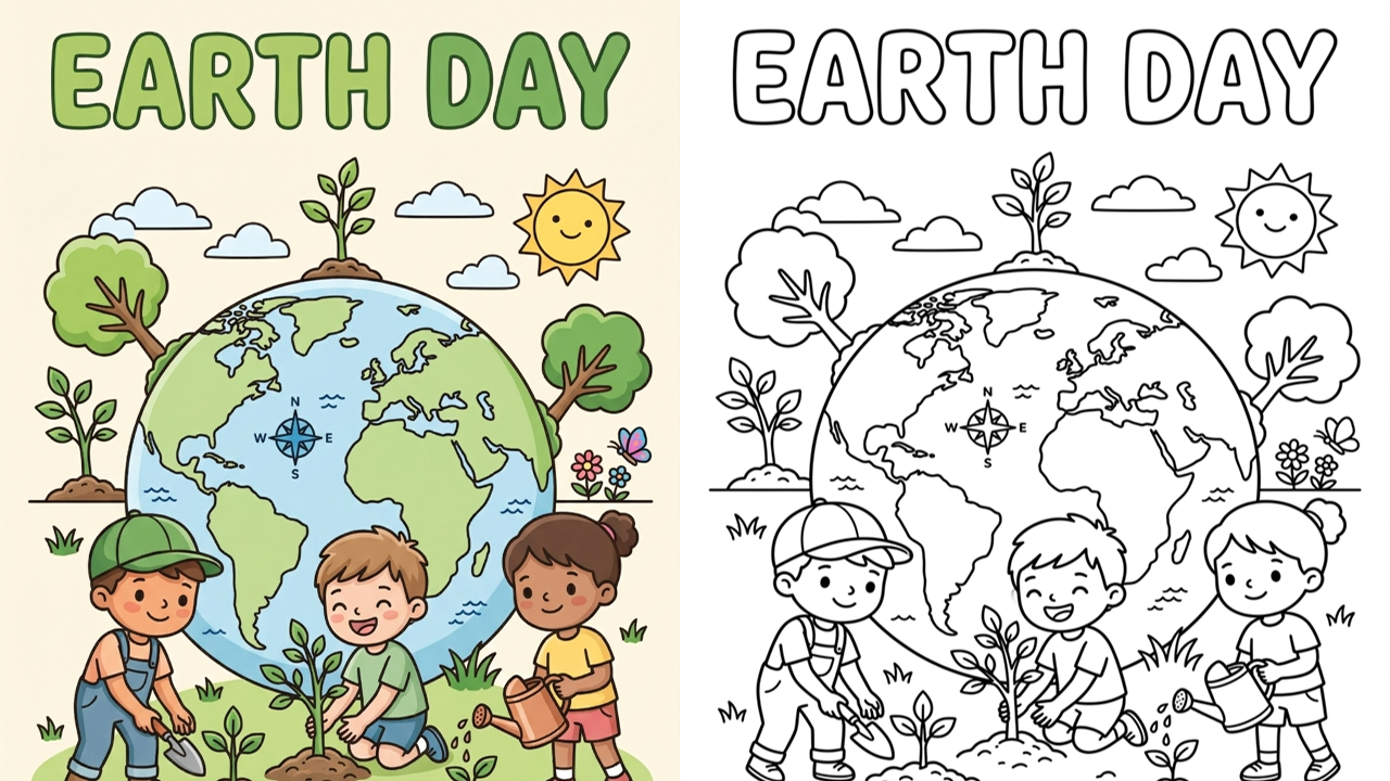 Earth Day Coloring Pages