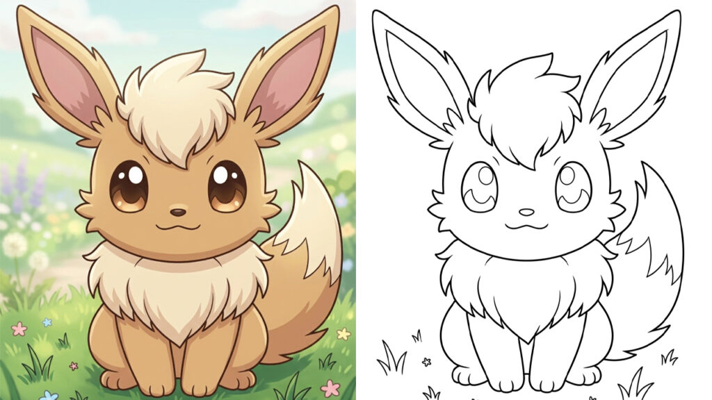 Eevee Coloring Pages (26 Free Printable PDFs)
