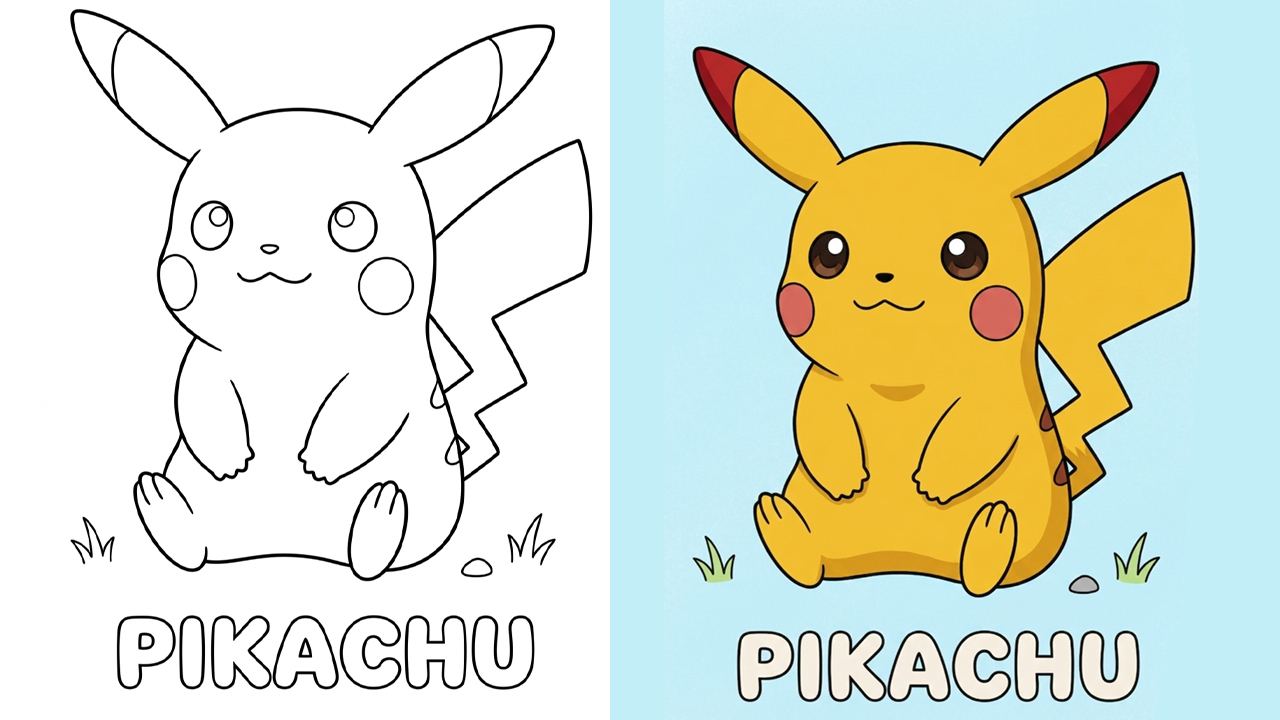 Pikachu Coloring Pages