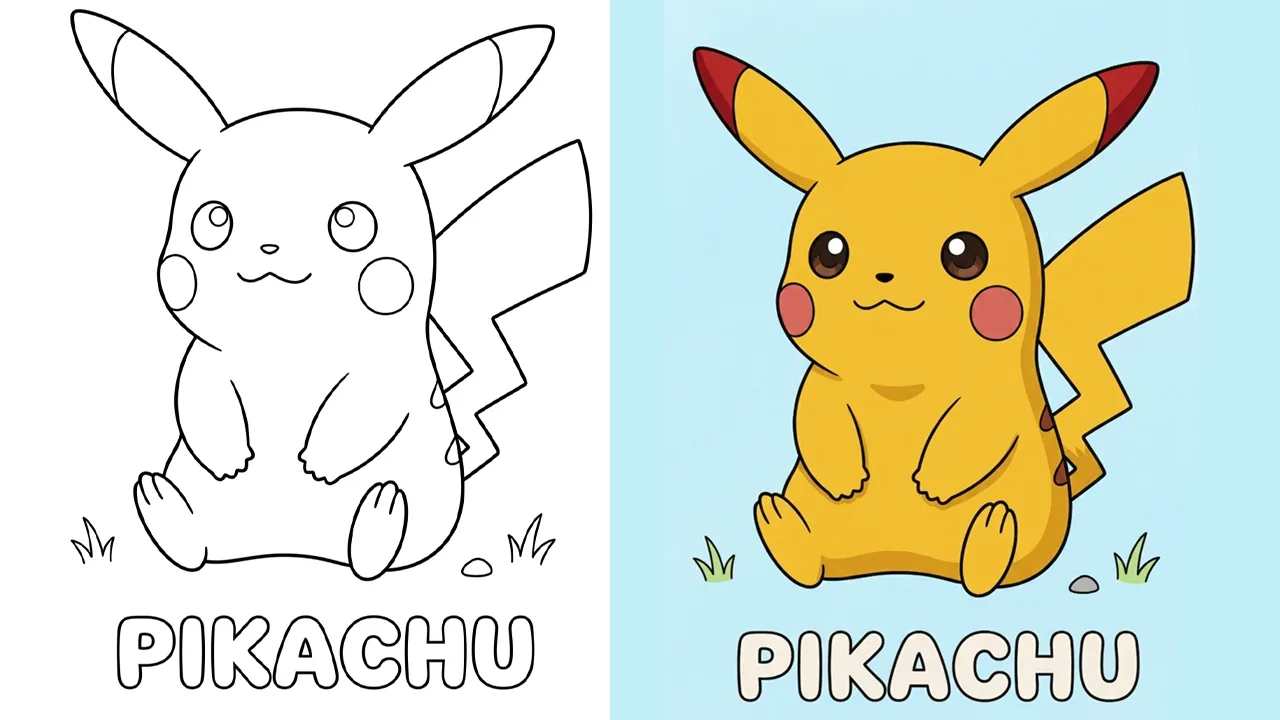 Pikachu Coloring Pages (22 Free Printable PDFs)