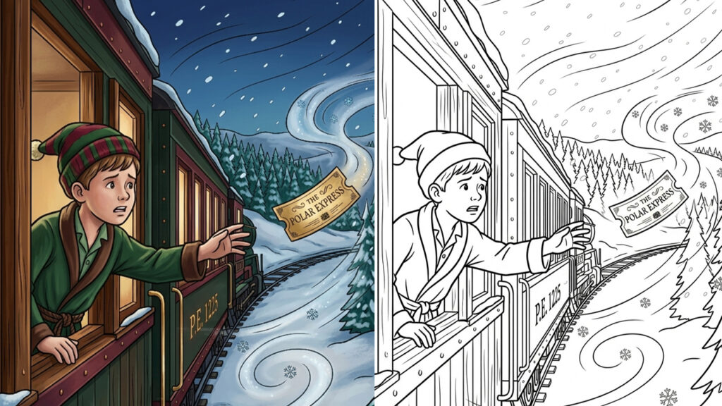 Polar Express Coloring Pages (22 Free Printable PDFs)