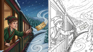 Polar Express Coloring Pages (22 Free Printable PDFs)