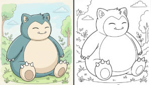 Snorlax Coloring Pages (24 Free Printable PDFs)