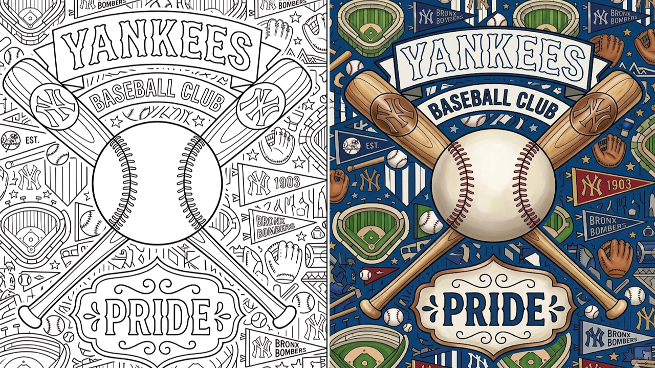 Yankees Coloring Pages