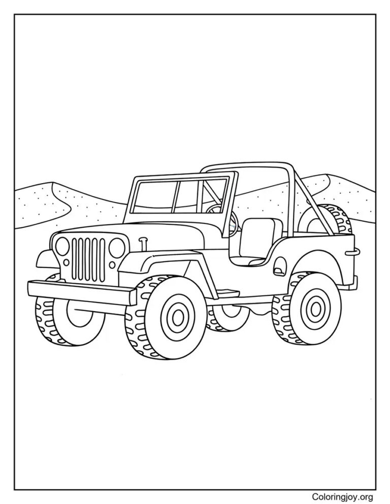 Jeep Coloring Pages (26 Free Printables)