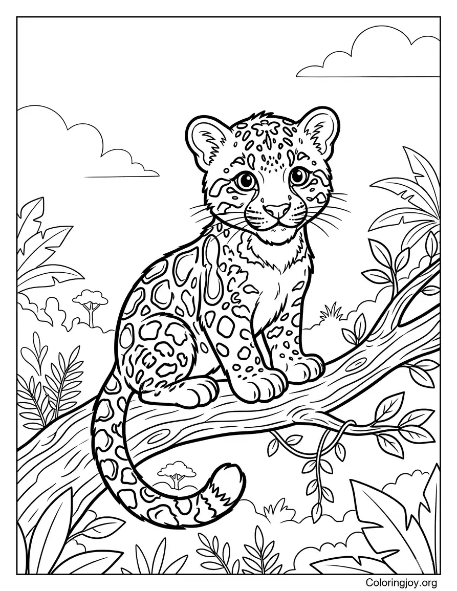 Baby Clouded Leopard