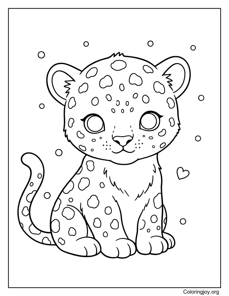 Leopard Coloring Pages