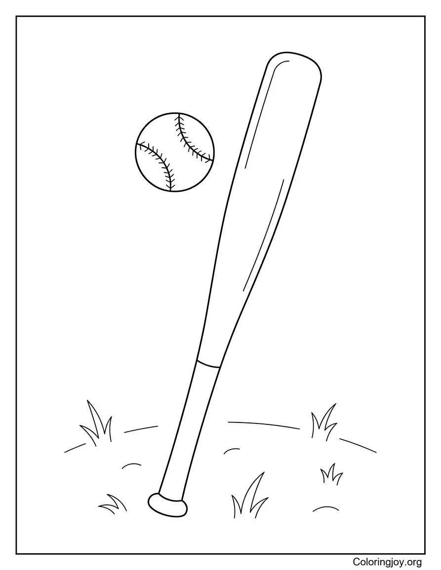 Baseball Bat Outline