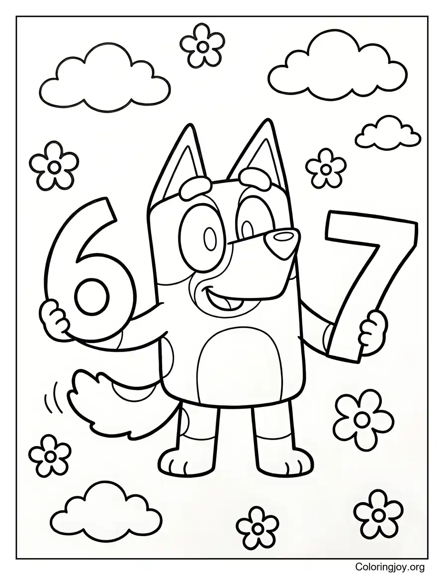 Bluey Fun Coloring 67