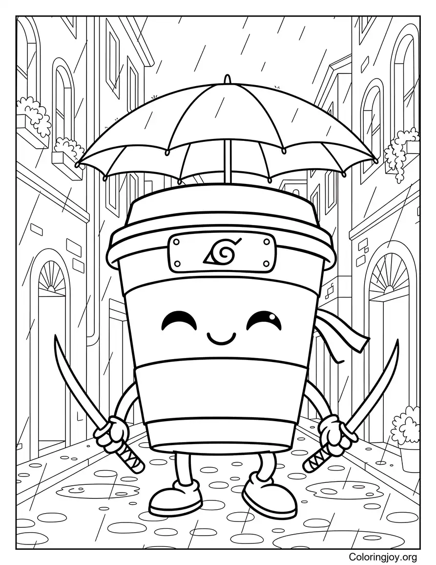 Cappuccino Assassino In A Rainy Italian Alley