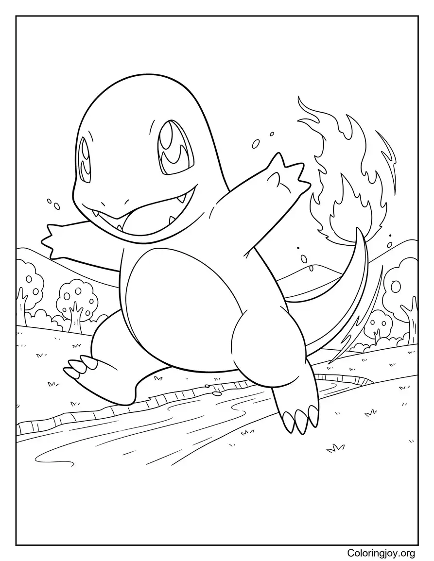 Printable Charmander Page