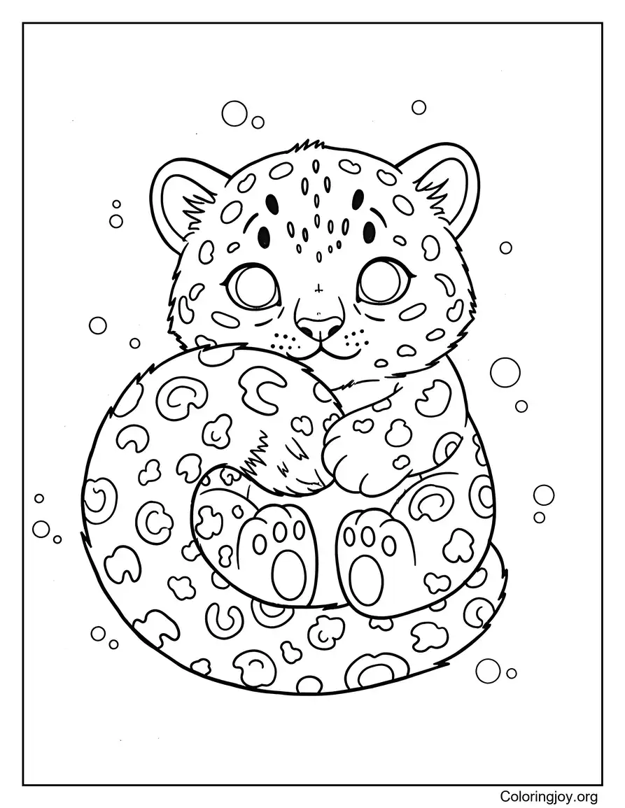 Cute Snow Leopard