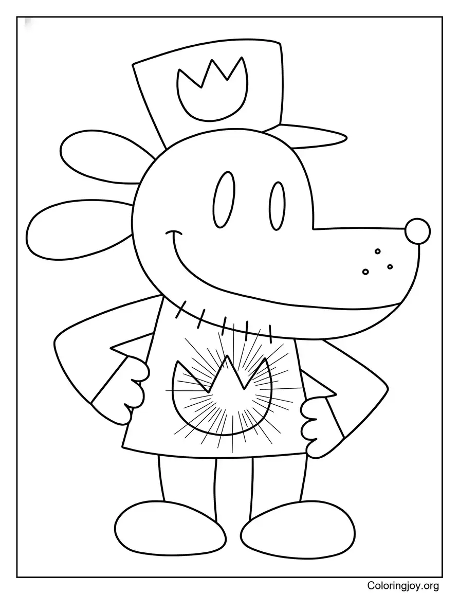 Golden Hero Glow Around Dog Man