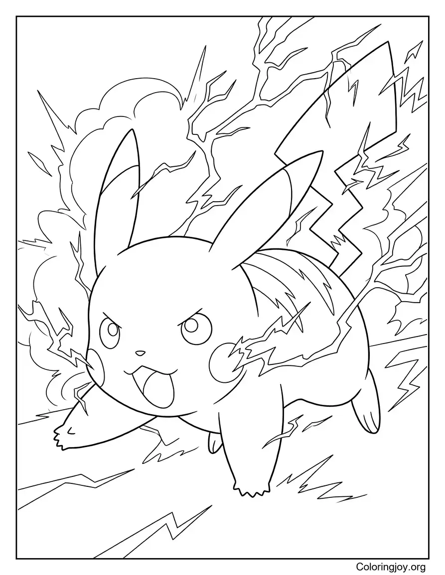 Ataque del Rayo de Ikachu