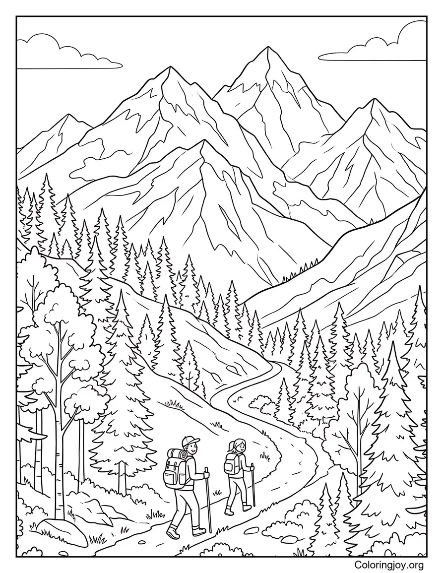 Aventura en la ruta de senderismo de montaña