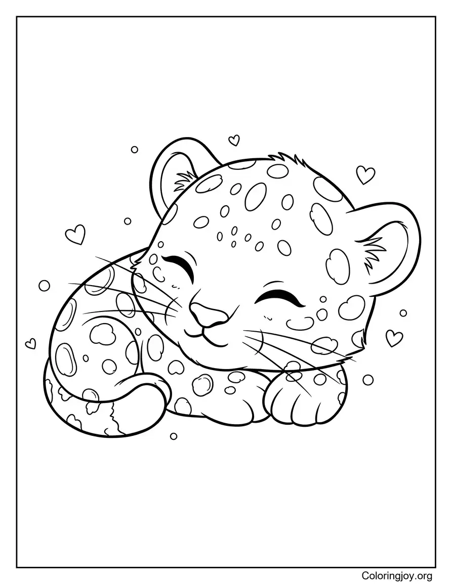 Cachorro de leopardo juguetón