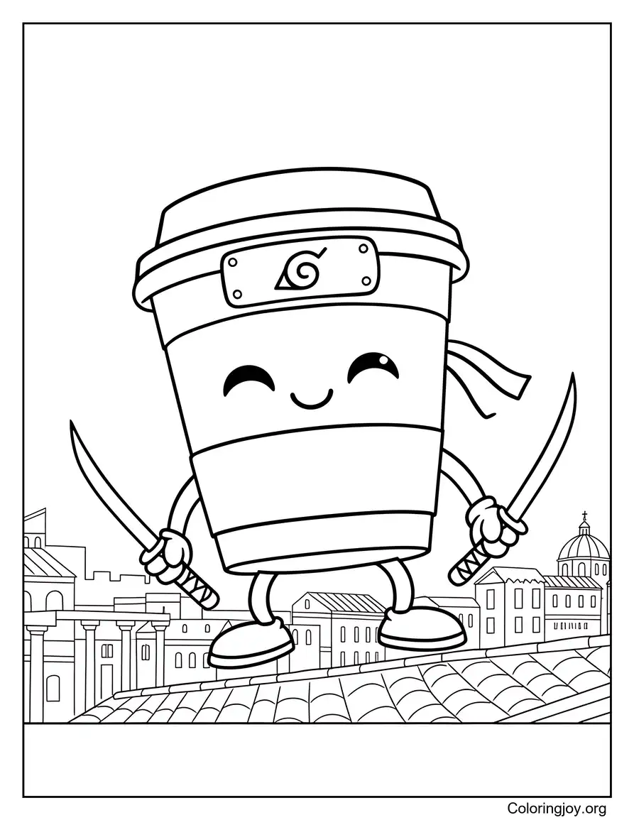 Cappuccino Assassino En persecución en la azotea de Roma