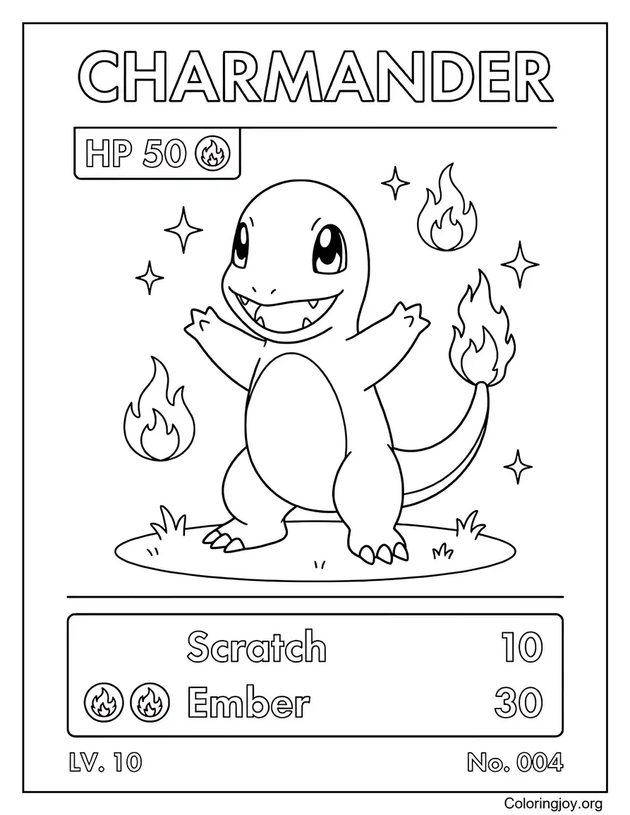 Charmander Tarjeta coleccionable