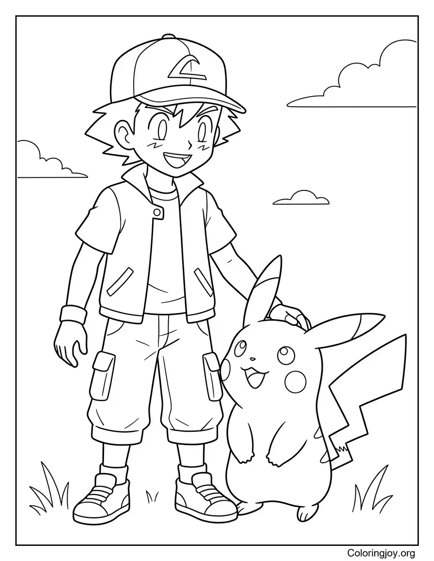 Ash y Pikachu Amistad