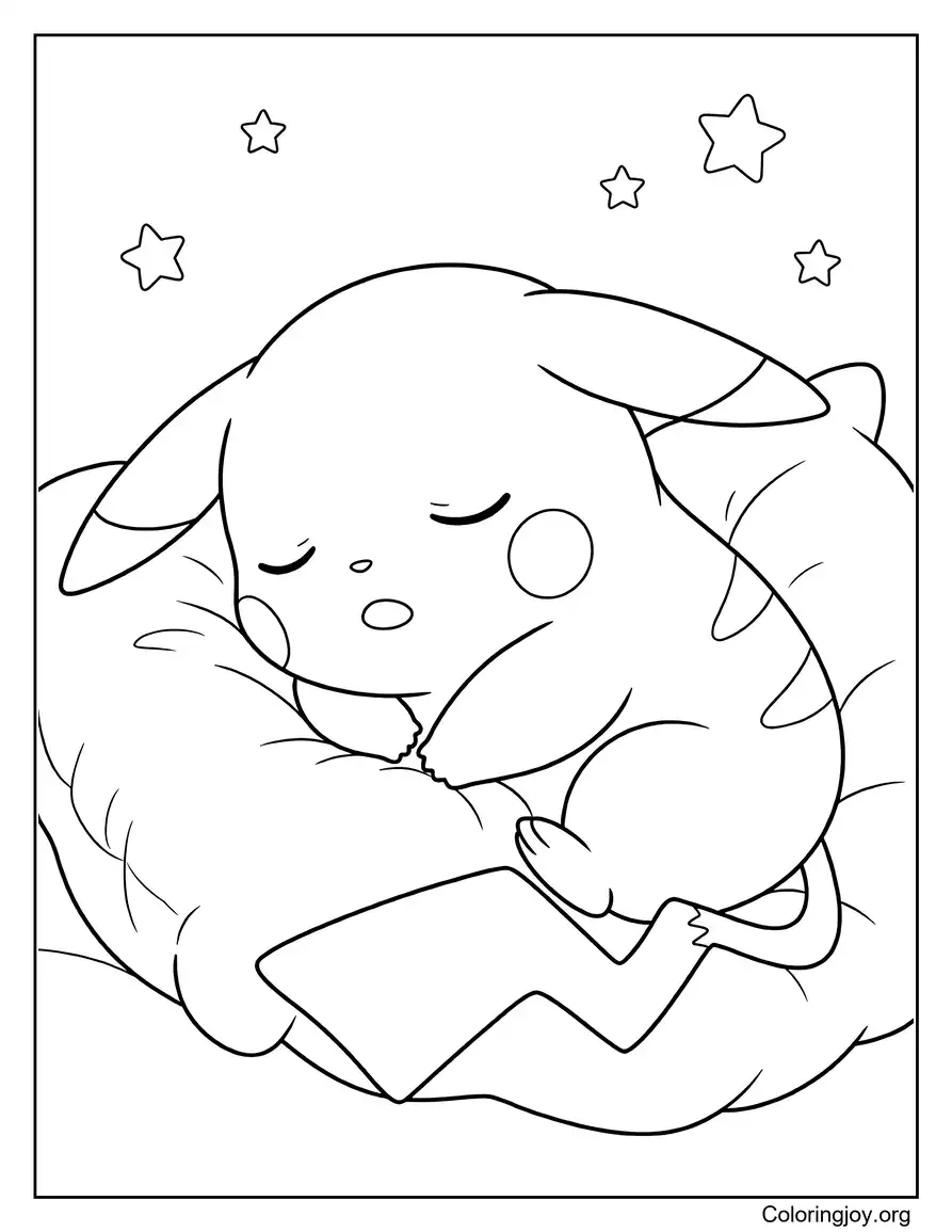 Durmiendo Pikachu