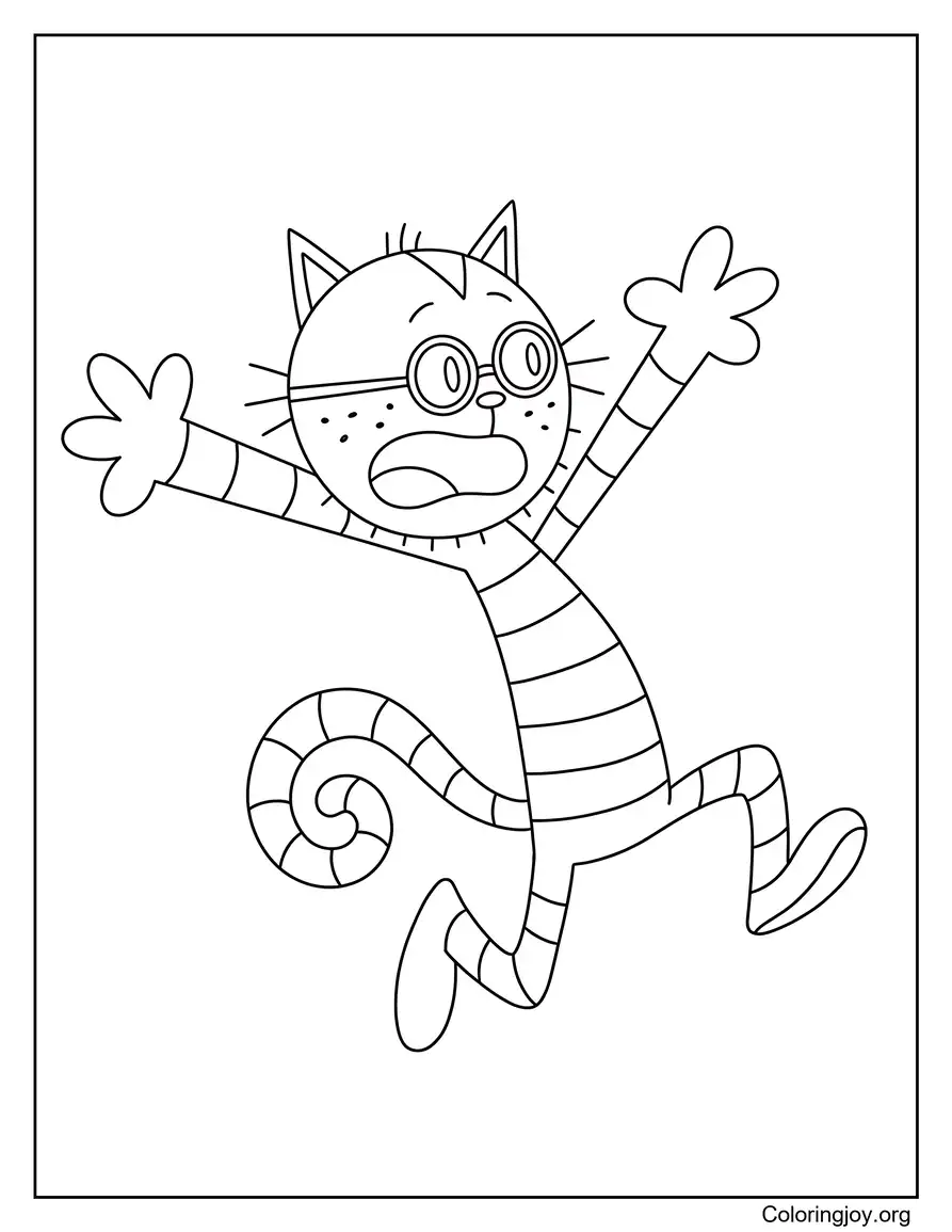 Dibujo para colorear del abuelo Dog Man