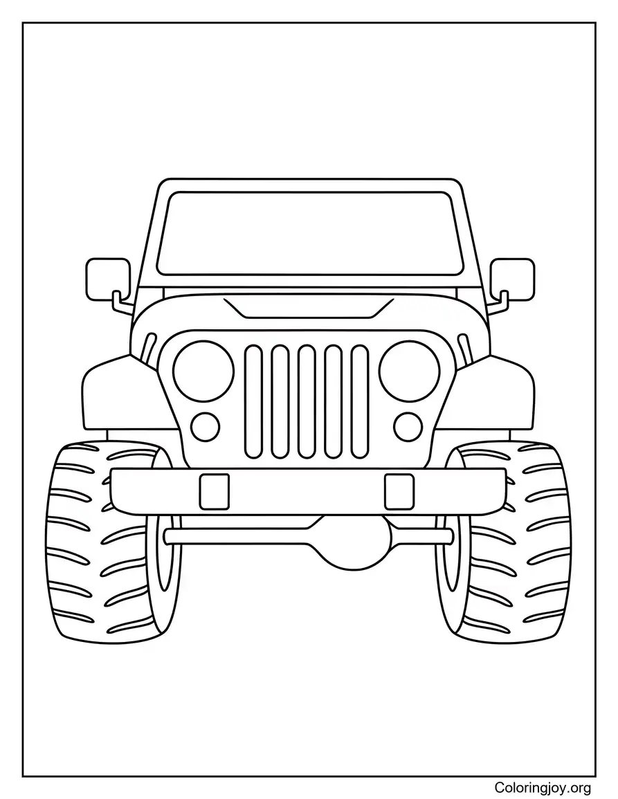 Diseño sencillo de jeep para niños