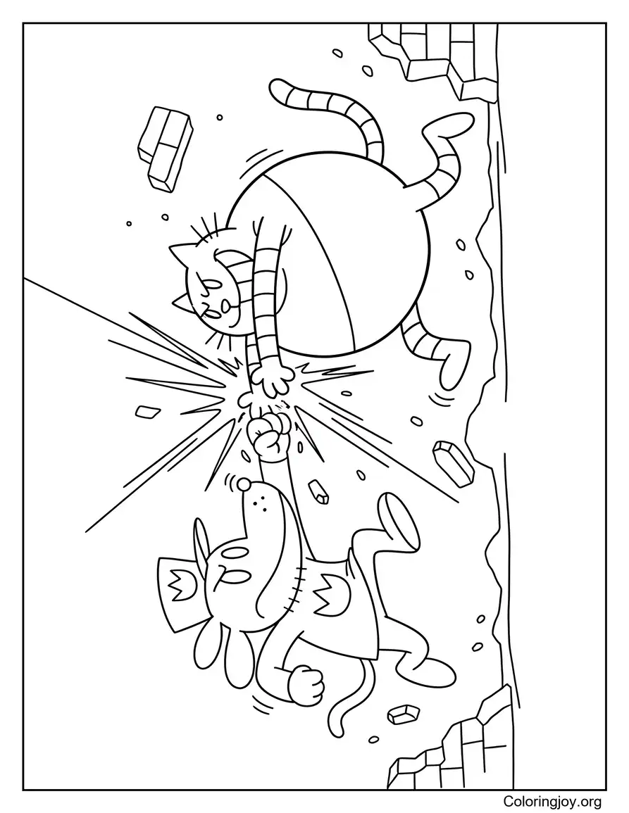 Dog Man y escena de pelea de acción de Big Jim