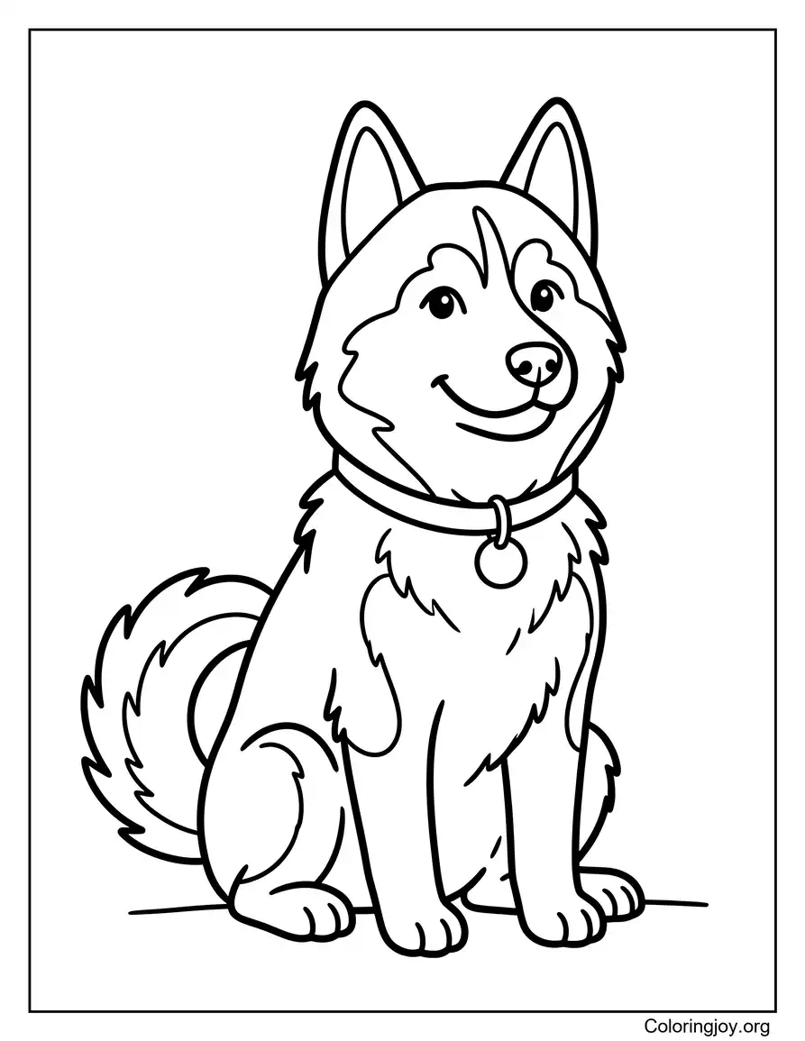 Ideas de dibujo fáciles Husky para principiantes