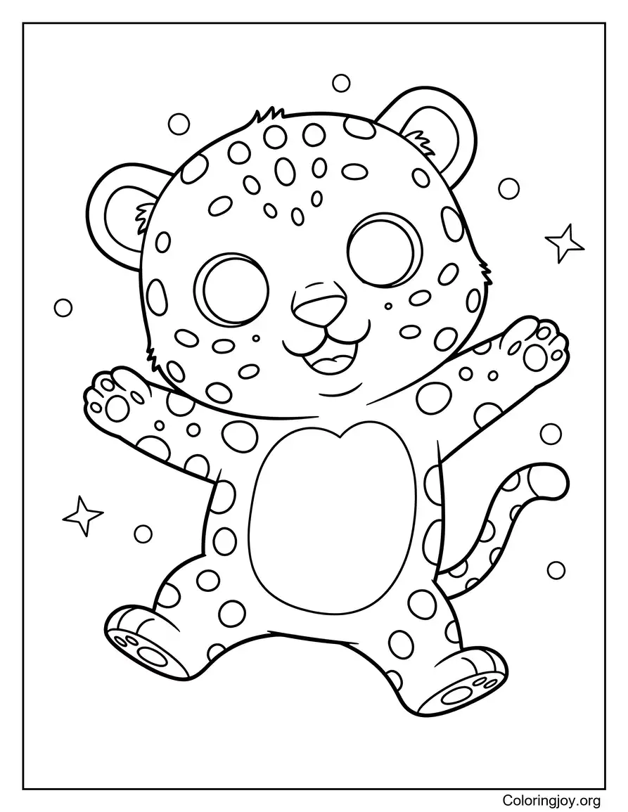 Leopardo de dibujos animados