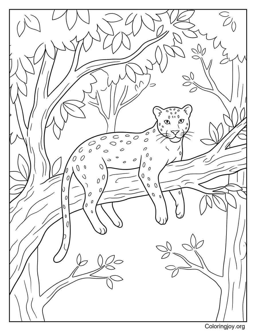 Leopardo en el árbol