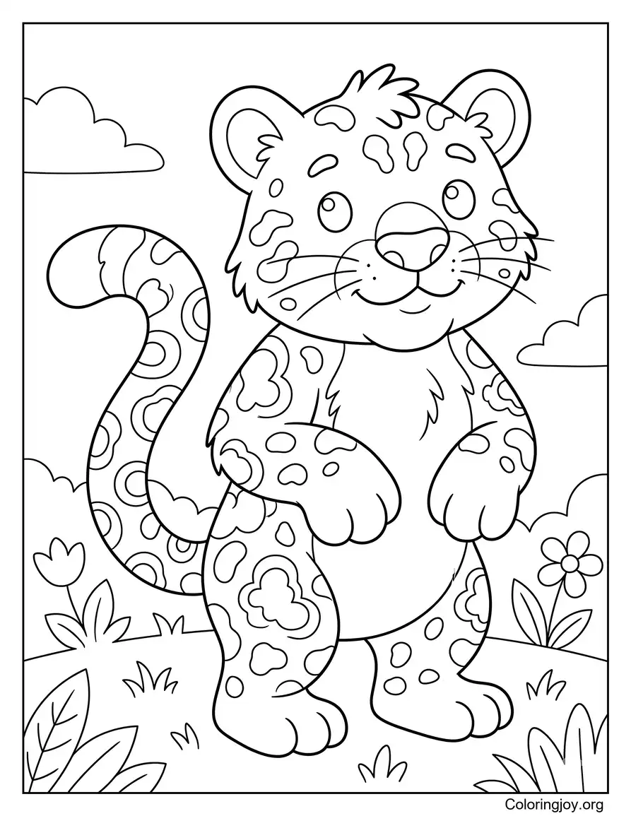 Leopardo nublado salvaje