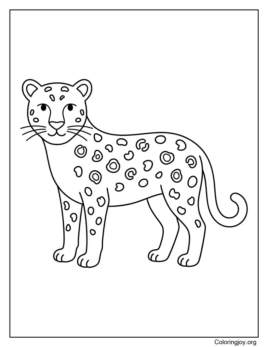 Página simple de leopardo