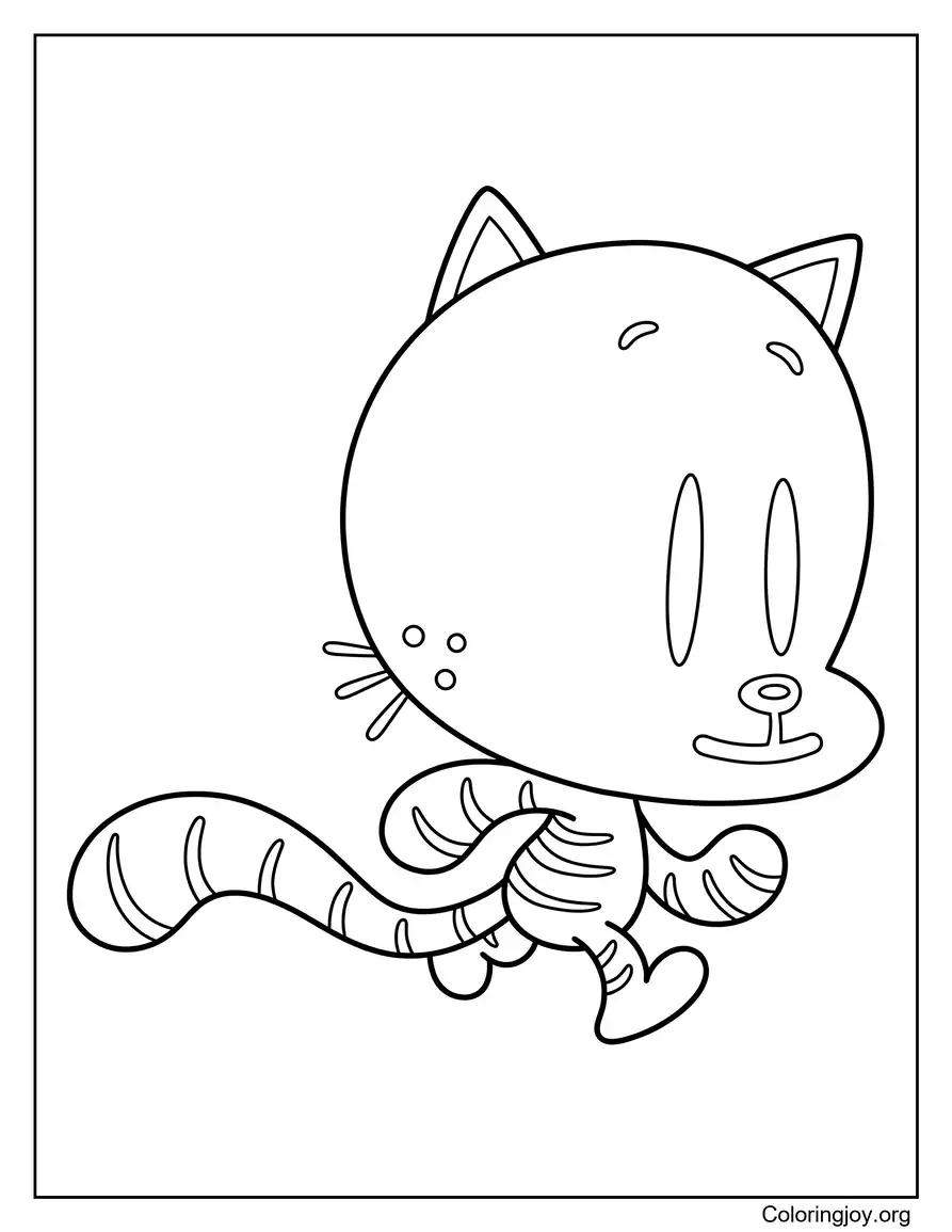 Hoja para colorear de Lil Petey Dog Man
