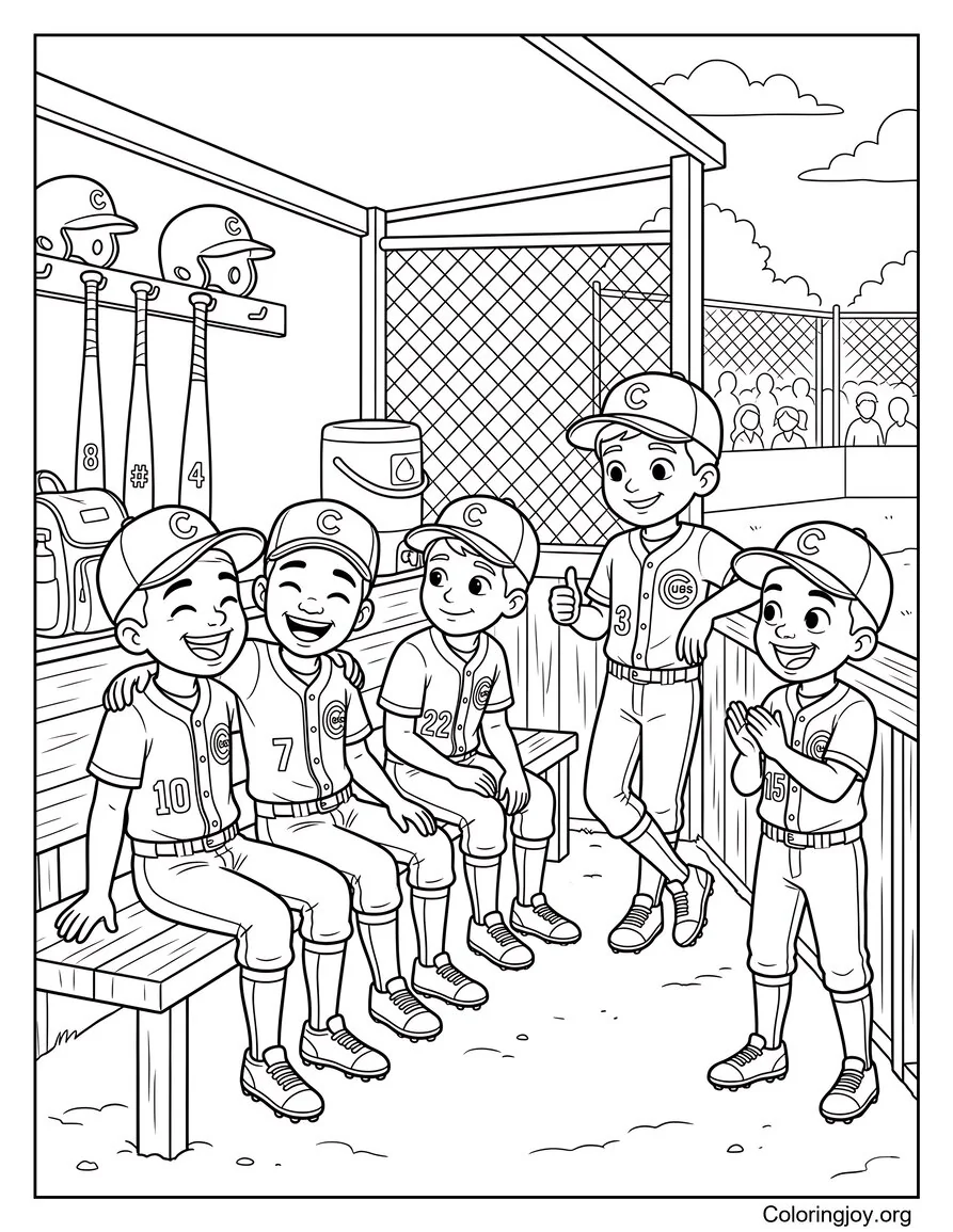 Momentos del dugout del equipo