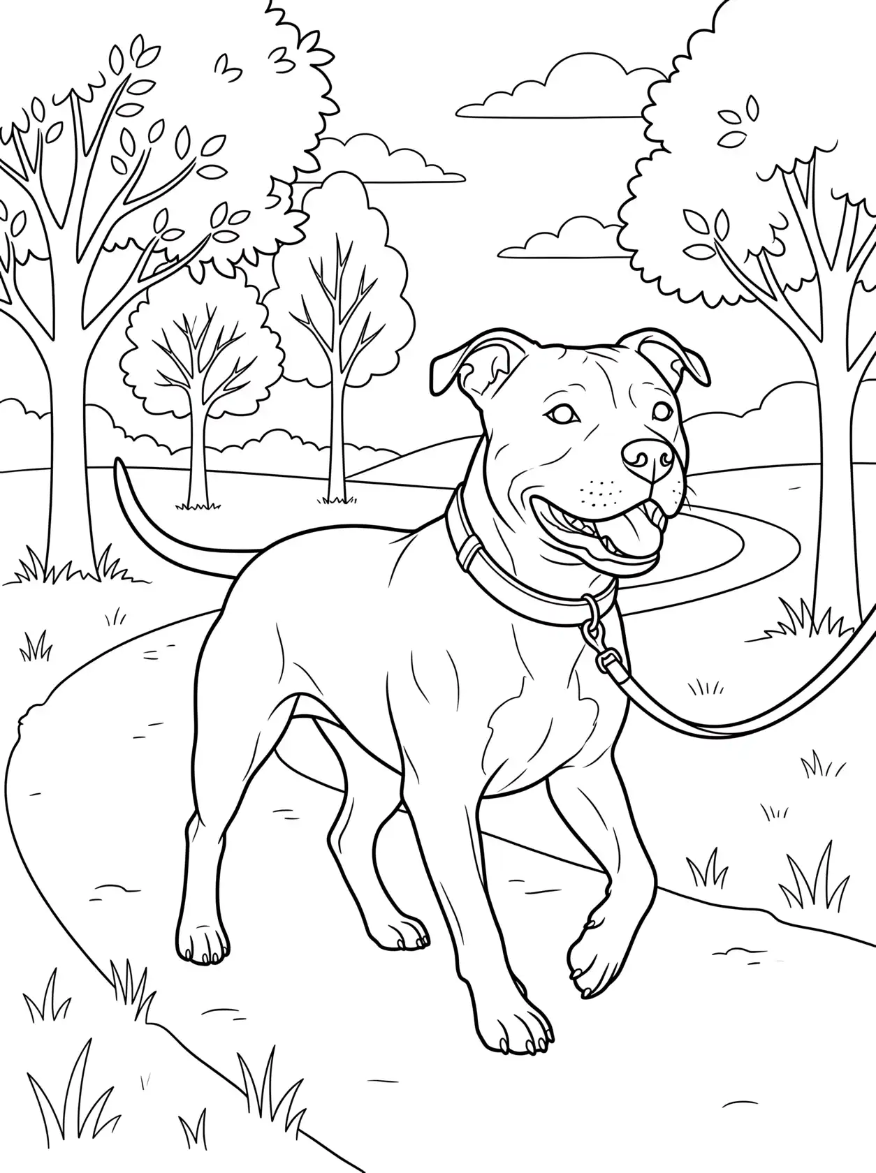 Parque para caminar Pitbull