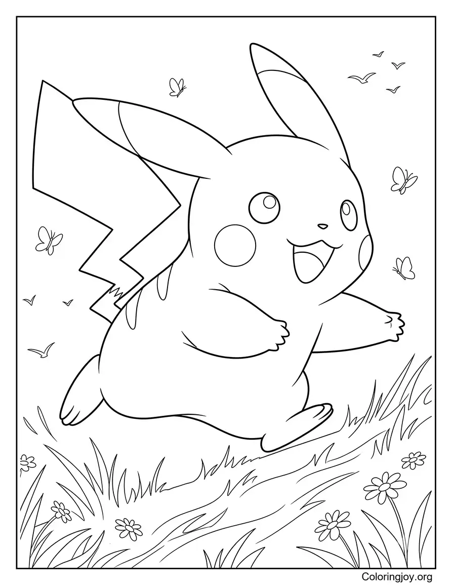 Pikachu Pradera corriente