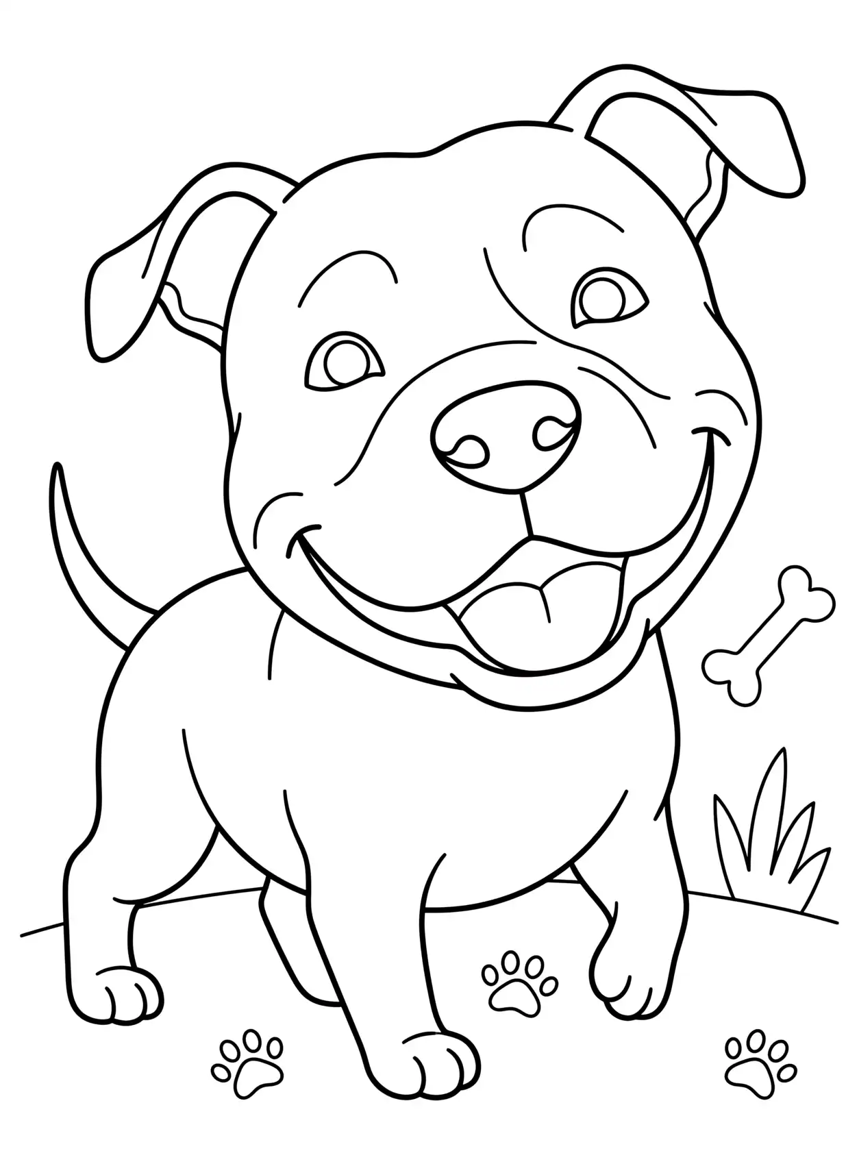 Pitbull de dibujos animados
