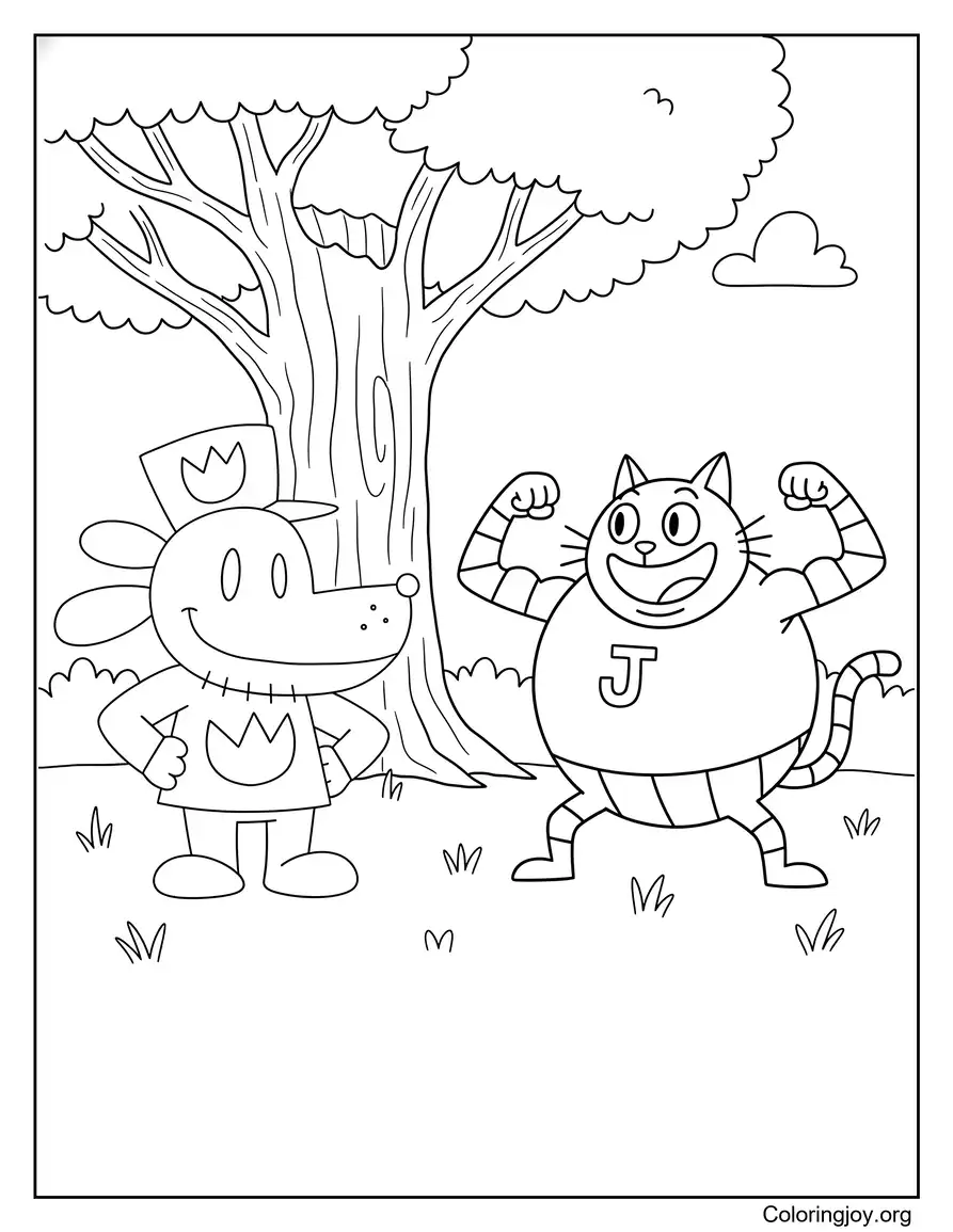 Pose fuerte con Big Jim y Dog Man