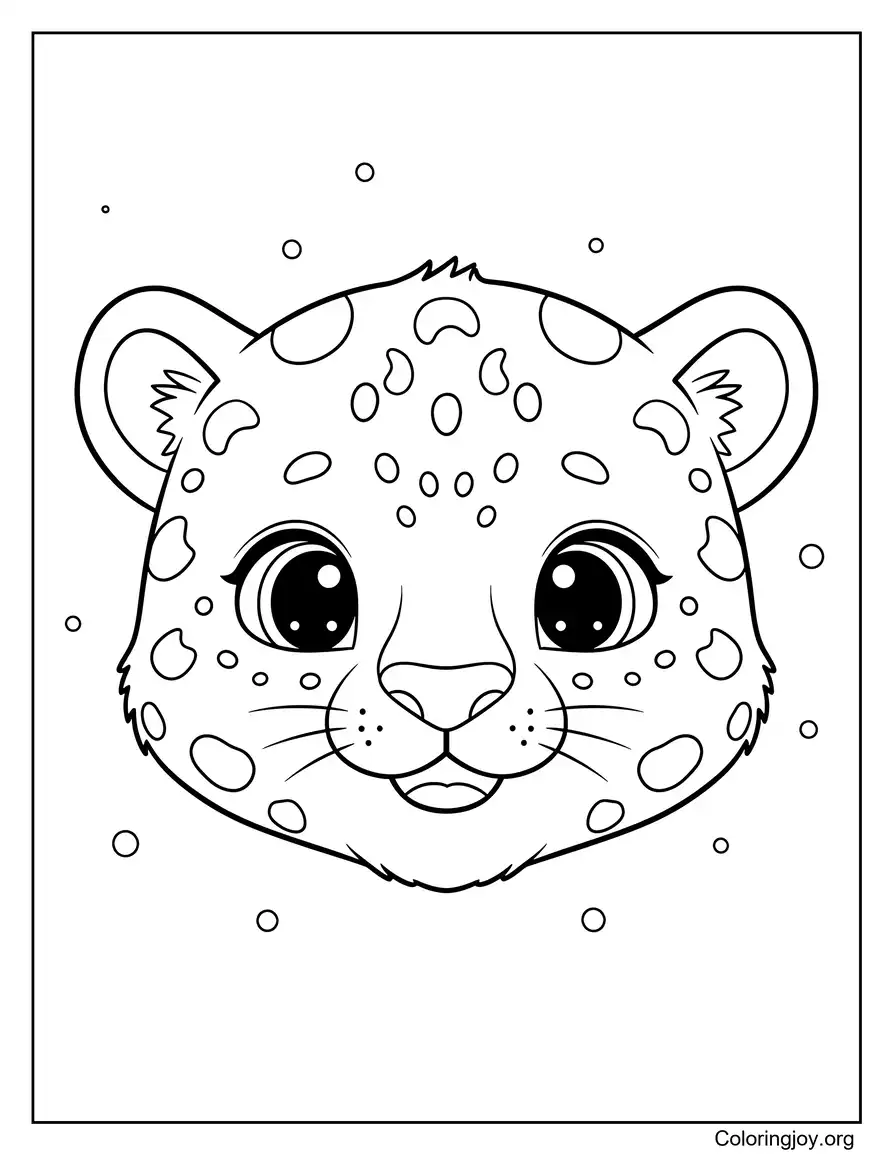 Primer plano de la cabeza de leopardo