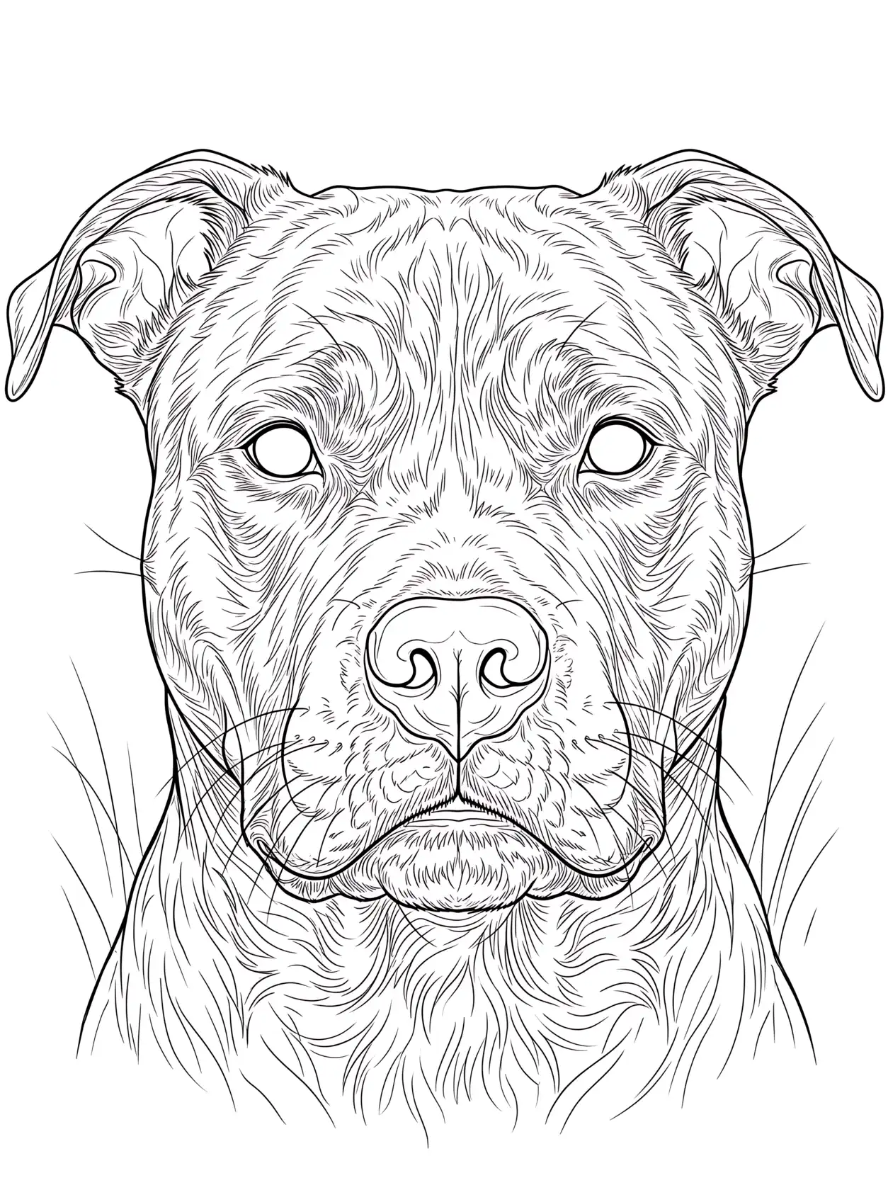 Retrato realista de Pitbull