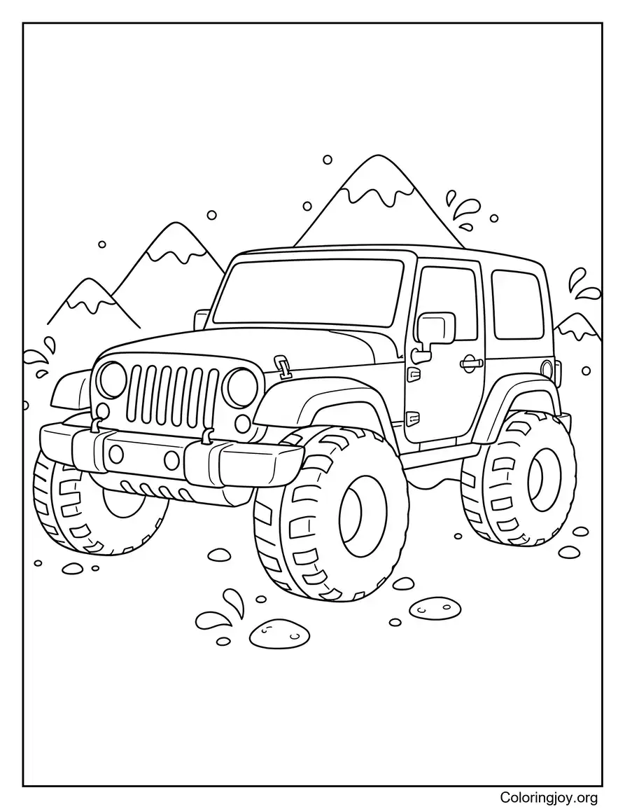 Jeep Wrangler on an Off-Road Trail