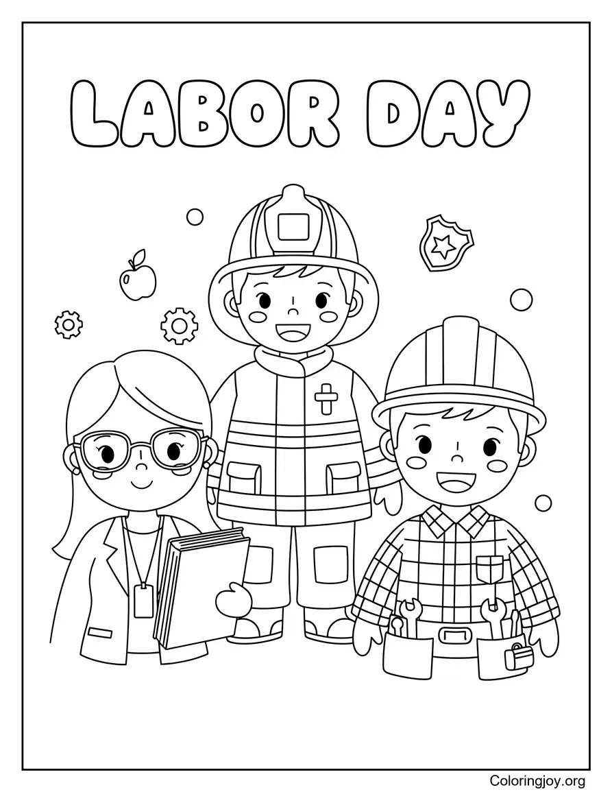 Labor Day Proud Workers