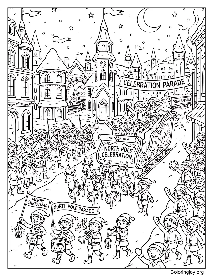 North Pole Celebration Parade