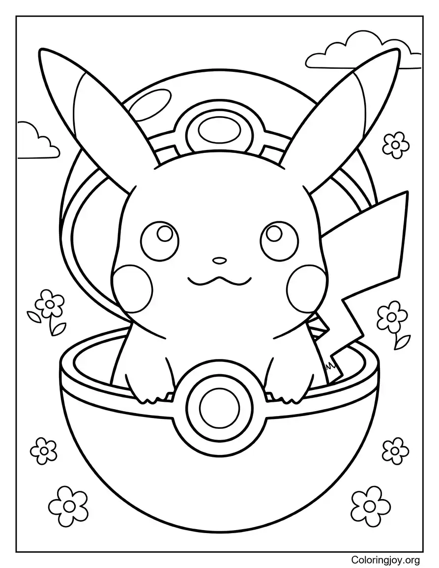 Pikachu In Pokeball