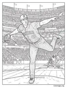 Pitcher In Action