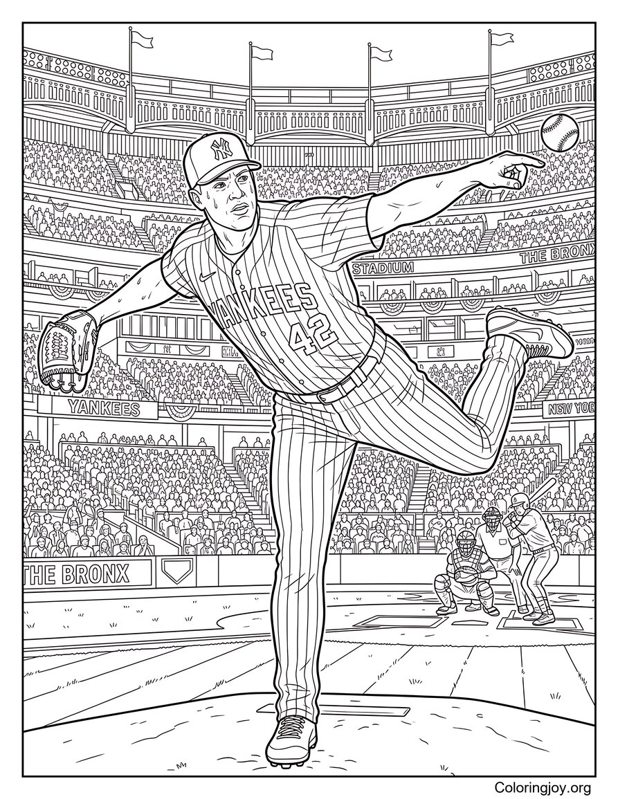 Pitcher in Aktion