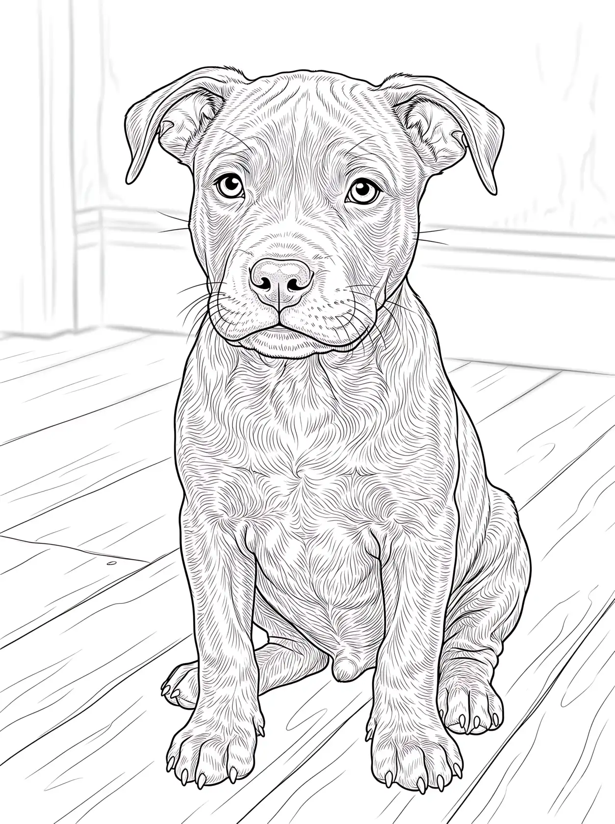 Realistic Pitbull Puppy