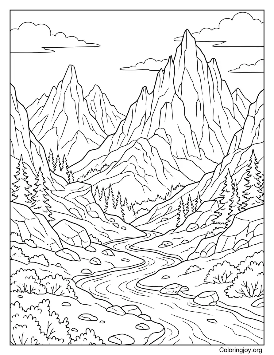 Rocky Mountain Nature Scene